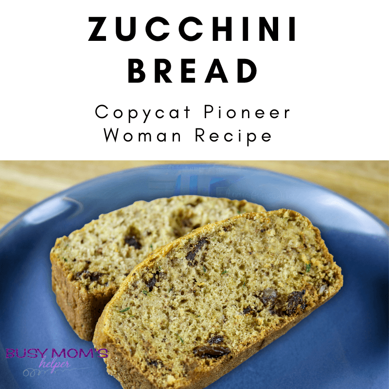 Pioneer Women Zucchini Bread Recipe